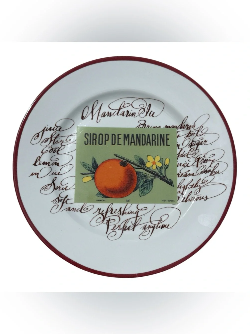 Williams Sonoma Rosanna Harvest Market Fruit Salad Plates Set of 6 Italian 8”